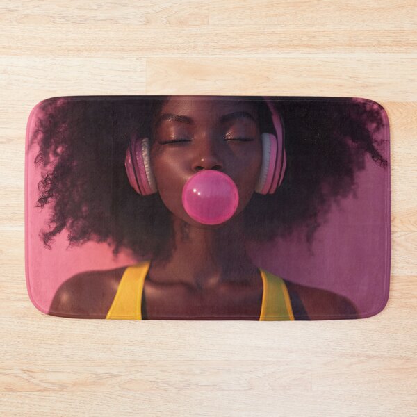 Item preview, Young woman enjoys bubble gum fun designed and sold by anytka.