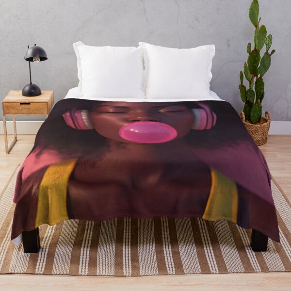 Item preview, Young woman enjoys bubble gum fun designed and sold by anytka.