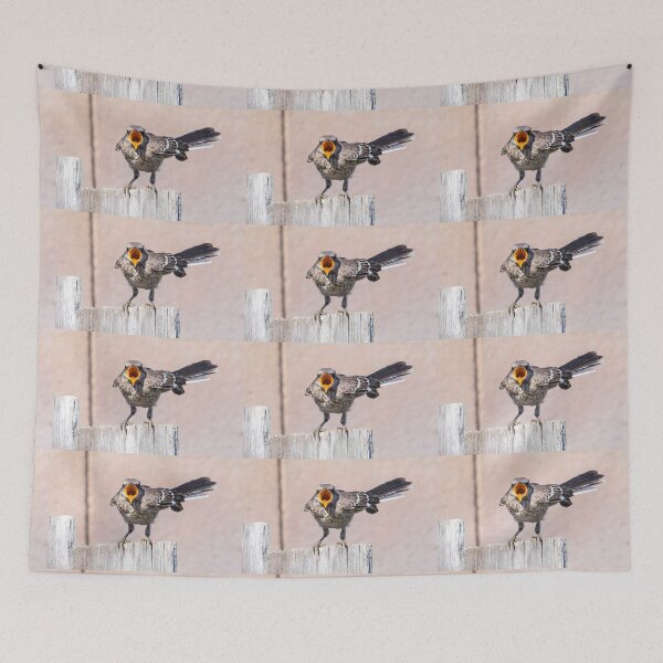 Item preview, Hungry Mockingbird Fledgling Sees Mom Coming With Food designed and sold by CarolM.