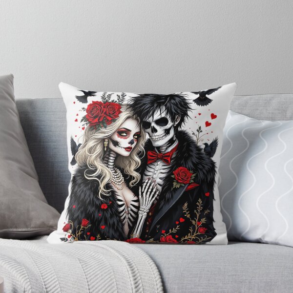 Item preview, Gothic Skeleton Lovers Dark Couple designed and sold by Melissify.