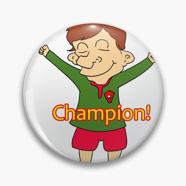 Item preview, Football champion cartoon design designed and sold by Grant Wilson.