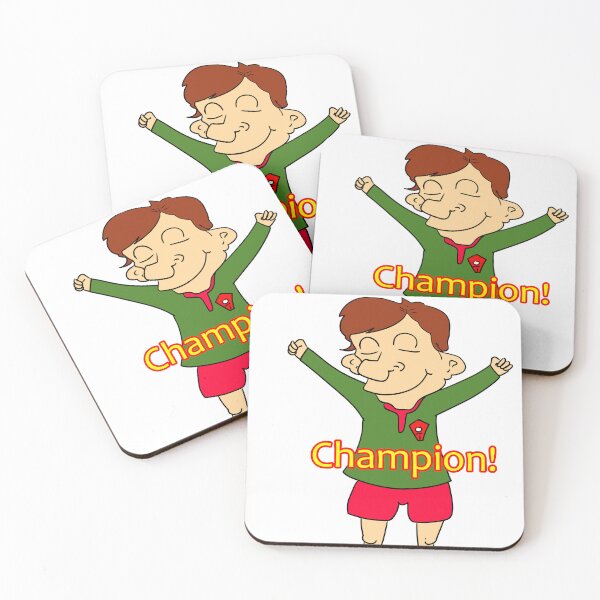 Item preview, Football champion cartoon design designed and sold by Grant Wilson.