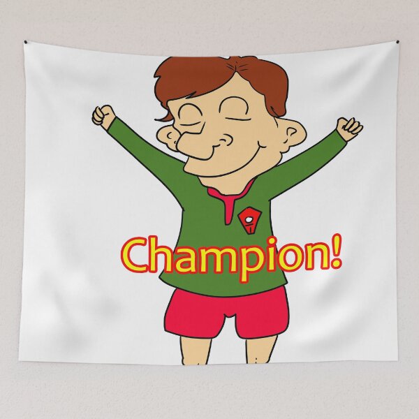 Item preview, Football champion cartoon design designed and sold by Grant Wilson.