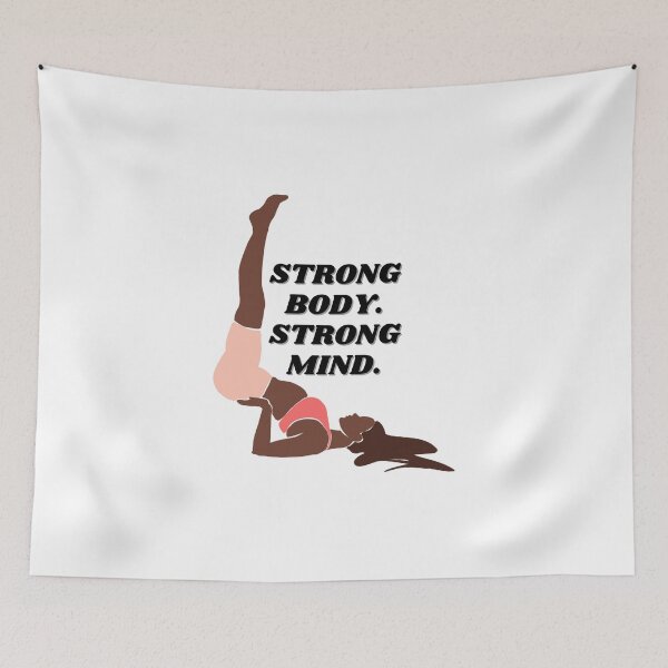 Item preview, Strong Body. Strong mind. (Yoga pose) designed and sold by ChiWellness Shop.
