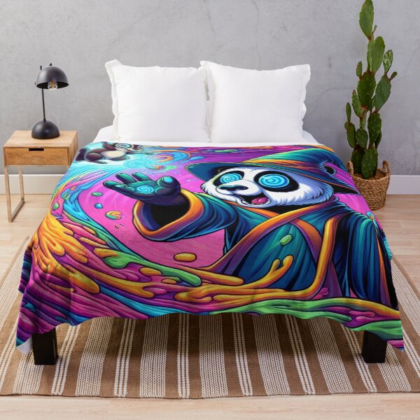 Item preview, Psychedelic Panda Reality Warp – Trippy Art designed and sold by Euriruben.