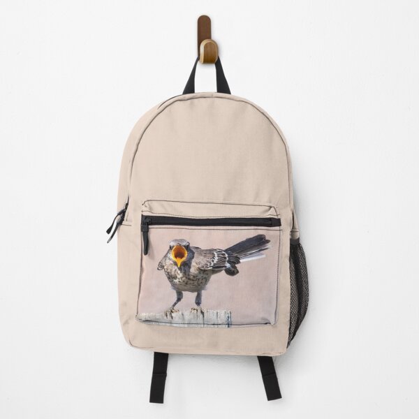 Item preview, Hungry Mockingbird Fledgling Sees Mom Coming With Food designed and sold by CarolM.