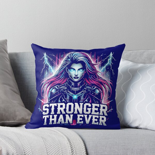 Item preview, Fearless Cyberpunk Woman – Stronger Than Ever designed and sold by ArtVibeCo.