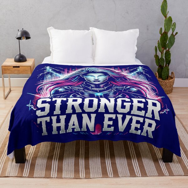 Item preview, Fearless Cyberpunk Woman – Stronger Than Ever designed and sold by ArtVibeCo.