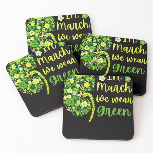 Item preview,  We Wear Green Kidney Disease Awareness flowers and Butterflies CKD Month  designed and sold by TheTimer.
