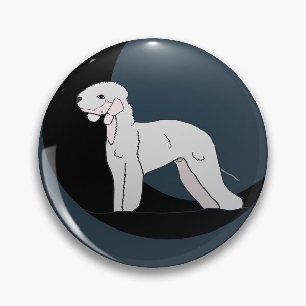 Item preview, Moon The Bedlington designed and sold by VoodoosTrinkets.