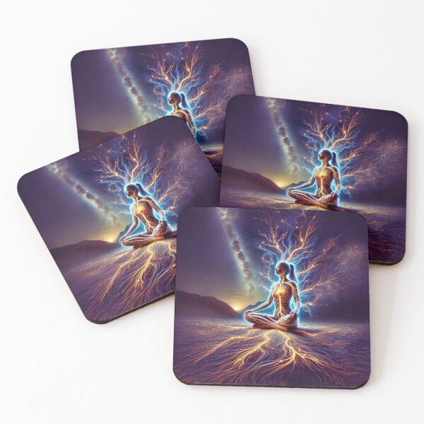 Item preview, Kundalini Energy Awakening | Divine Masculine & Feminine Balance | Cosmic Meditation Art designed and sold by Sarasvati’s Divine Art.