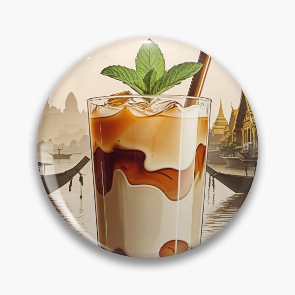 Item preview, Retro Thai Iced Tea Art: Timeless Beverage Bliss designed and sold by Ceemko's Vintage Corner.