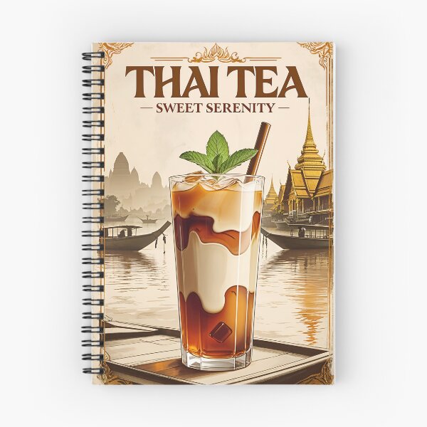 Item preview, Retro Thai Iced Tea Art: Timeless Beverage Bliss designed and sold by Ceemko's Vintage Corner.