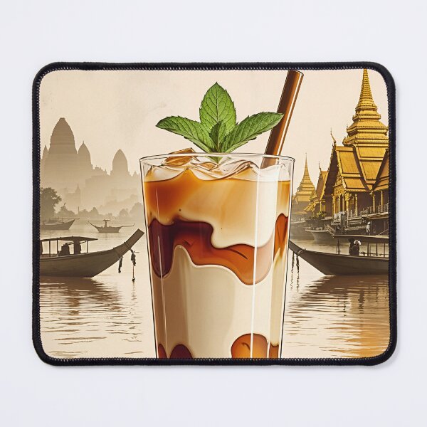 Item preview, Retro Thai Iced Tea Art: Timeless Beverage Bliss designed and sold by Ceemko's Vintage Corner.