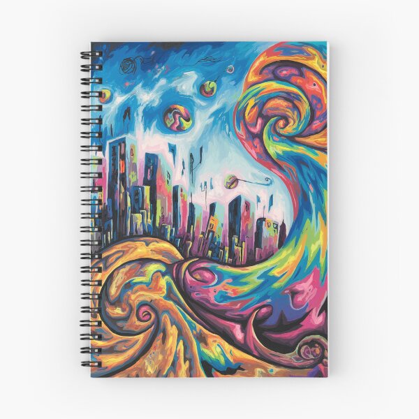 Item preview, Energy consuming the city. A psychedelic painting. designed and sold by Lilashakti ⭐️ ⭐️ ⭐️ ⭐️ ⭐️.