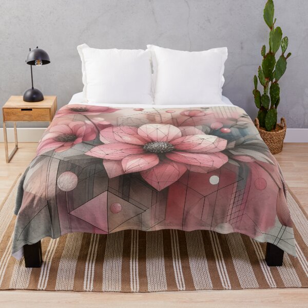 Item preview, Modern Floral Pink Abstract Flowers  designed and sold by GraphicsClub.