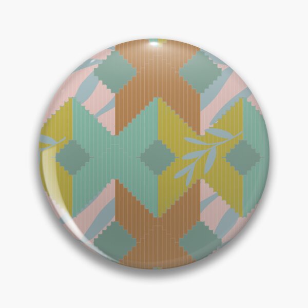 Item preview, Floor Runner - Beach Colors - Geometric Pattern with Floral Accents designed and sold by EMJAYHeiss.