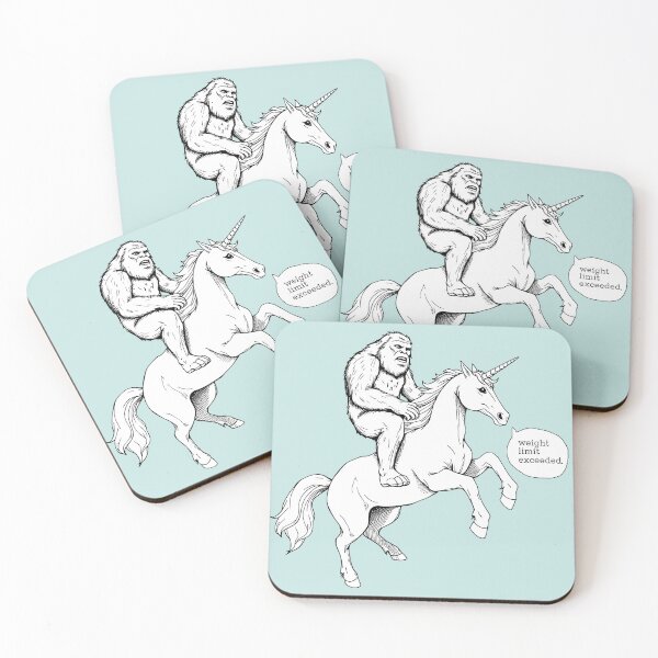 Item preview, Bigfoot Riding Unicorn Funny designed and sold by Wild-Neptune.