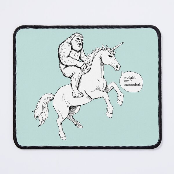 Item preview, Bigfoot Riding Unicorn Funny designed and sold by Wild-Neptune.