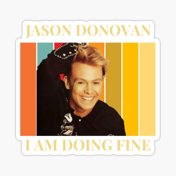 Vista previa del artículo con la obra «Arte de fan de Jason Donovan», diseñado y vendido por RadiantRoost.