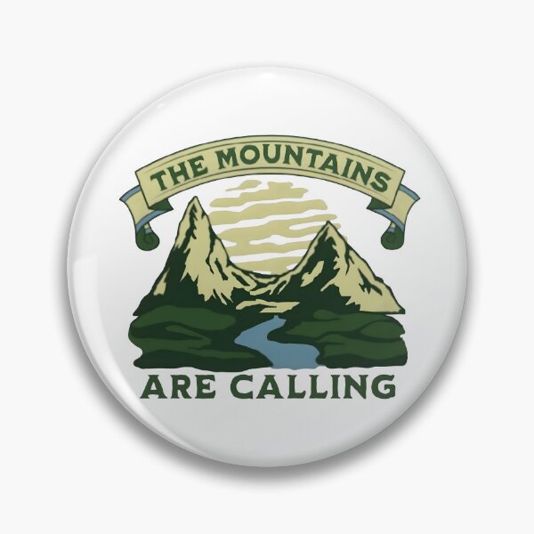 Item preview, The mountains are calling, funny and cool nature lover designed and sold by Merchattack.