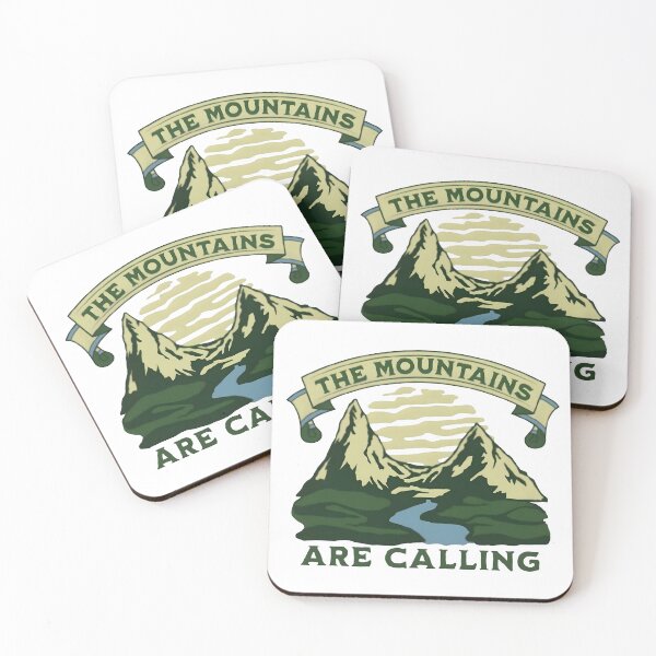 Item preview, The mountains are calling, funny and cool nature lover designed and sold by Merchattack.