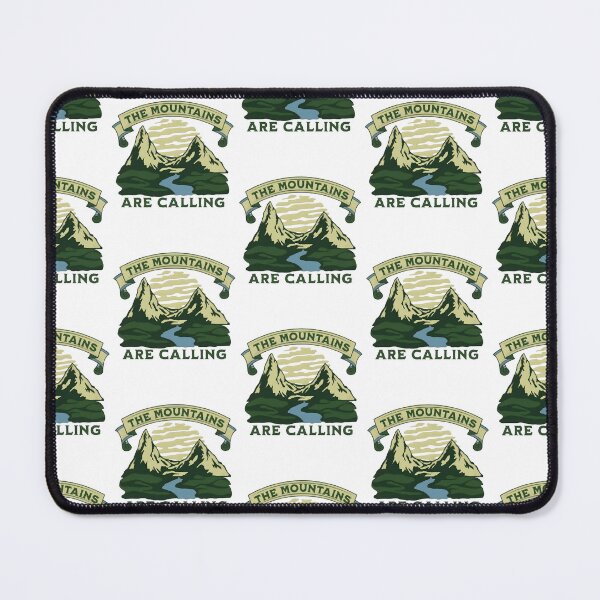 Item preview, The mountains are calling, funny and cool nature lover designed and sold by Merchattack.