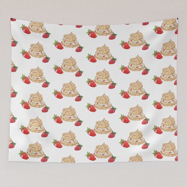 Item preview, Watercolor Strawberry Puff Pastry  designed and sold by daphsam.