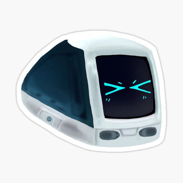 Artikel-Vorschau von iMac G3 – Cyan – Serie des kleinen Computertypen, designt und verkauft von angrydino42.