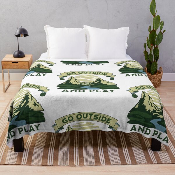 Item preview, Go outside and play, funny and cool nature lover designed and sold by Merchattack.