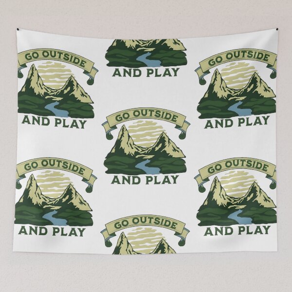 Item preview, Go outside and play, funny and cool nature lover designed and sold by Merchattack.