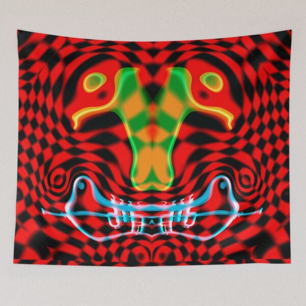 Item preview, VICTOR VASARELY VARIABLE GEOMETRY CHECKERBOARD ART MUSIC TRUMPET ANIMAL ABSTRACT PAINTING ##3 designed and sold by Ralek.