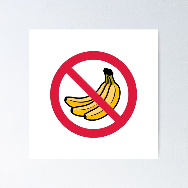 Item preview, No Bananas Sign designed and sold by MonkiFlipp.