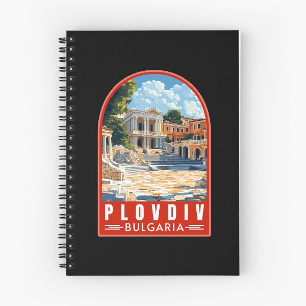 Item preview, Plovdiv in Bulgaria Retro Travel Art Emblem designed and sold by MaateoDesign.