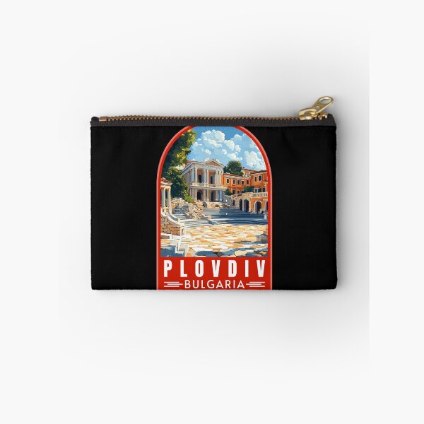 Item preview, Plovdiv in Bulgaria Retro Travel Art Emblem designed and sold by MaateoDesign.