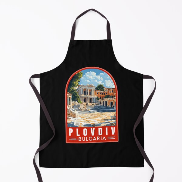 Item preview, Plovdiv in Bulgaria Retro Travel Art Emblem designed and sold by MaateoDesign.
