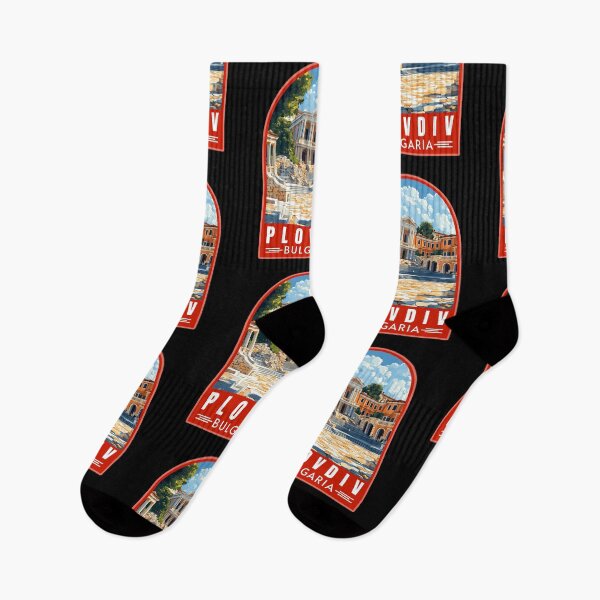 Item preview, Plovdiv in Bulgaria Retro Travel Art Emblem designed and sold by MaateoDesign.