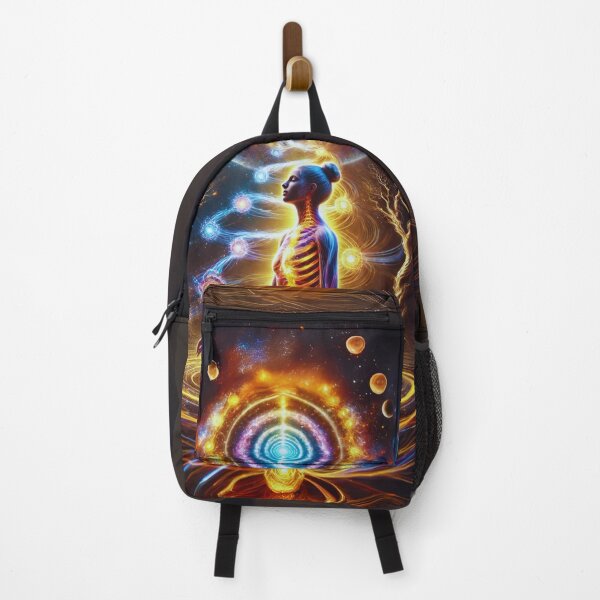Item preview, Kundalini Spiral Awakening | Divine Masculine & Feminine Energy | Cosmic Meditation Sci-Fi Art designed and sold by Sarasvati’s Divine Art.