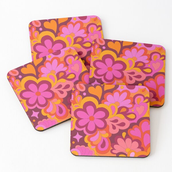 Item preview, Groovy dark pinks designed and sold by QueenS-Gallery.
