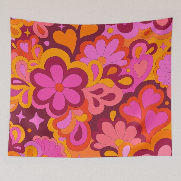 Item preview, Groovy dark pinks designed and sold by QueenS-Gallery.