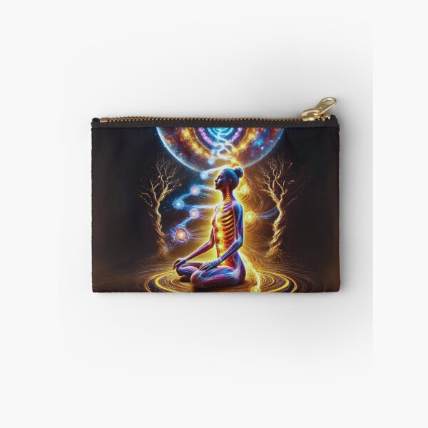 Item preview, Kundalini Spiral Awakening | Divine Masculine & Feminine Energy | Cosmic Meditation Sci-Fi Art designed and sold by Sarasvati’s Divine Art.