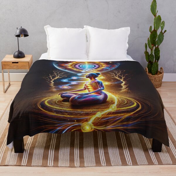 Item preview, Kundalini Spiral Awakening | Divine Masculine & Feminine Energy | Cosmic Meditation Sci-Fi Art designed and sold by Sarasvati’s Divine Art.