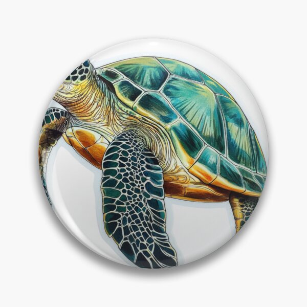 Item preview, Beautiful Green Sea Turtle Tattoo Idea designed and sold by Media-DK.