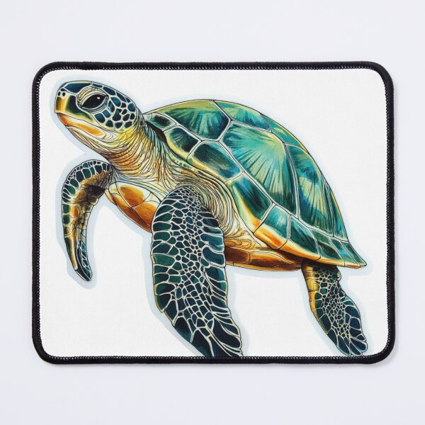 Item preview, Beautiful Green Sea Turtle Tattoo Idea designed and sold by Media-DK.