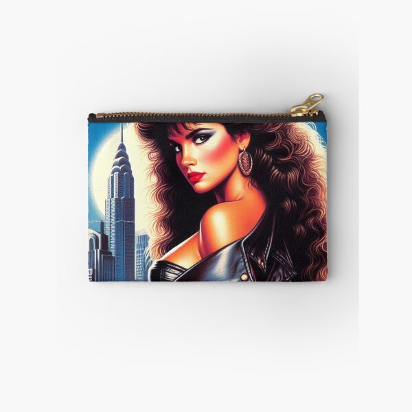 Item preview, 80s Leather Jacket Girl designed and sold by PulpVintage.
