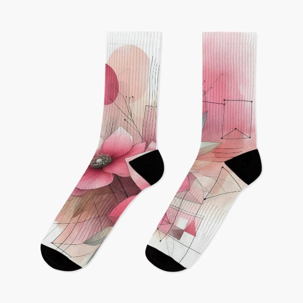 Item preview, Modern Floral Pink Abstract Flowers  designed and sold by GraphicsClub.