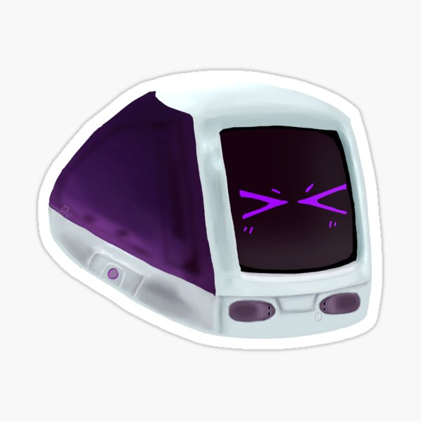 Artikel-Vorschau von iMac G3 – lila – Serie „Little Computer Guy“, designt und verkauft von angrydino42.