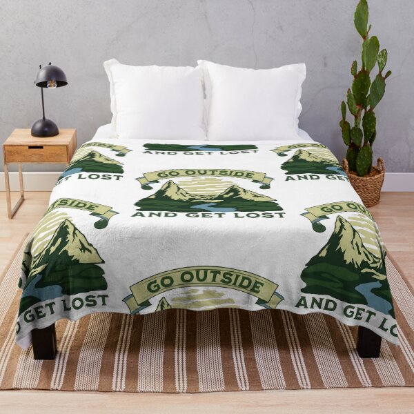 Item preview, Go outside and get lost, funny and cool nature lover designed and sold by Merchattack.