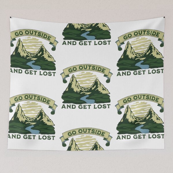 Item preview, Go outside and get lost, funny and cool nature lover designed and sold by Merchattack.