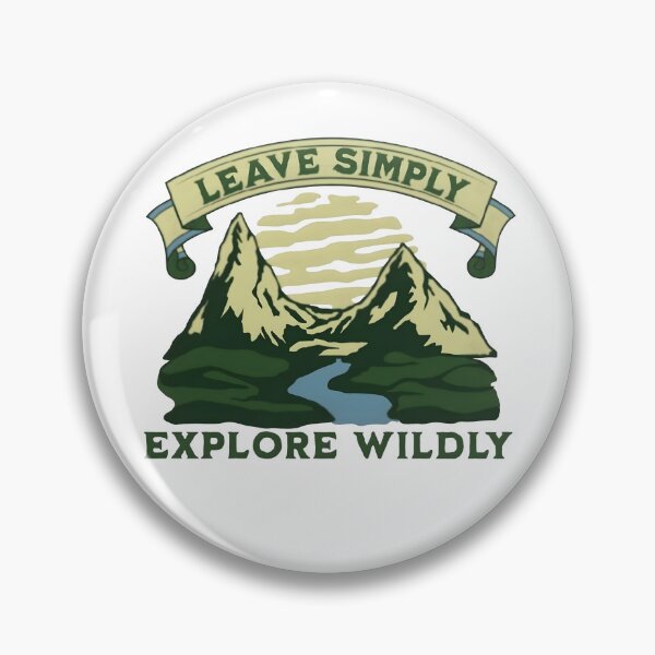Item preview, Leave simply, explore wildly, funny and cool nature lover designed and sold by Merchattack.